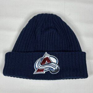Colorado Avalanche NHL Hockey Blue Cuffed Knit Fanatics Beanie Cap Hat OSFM